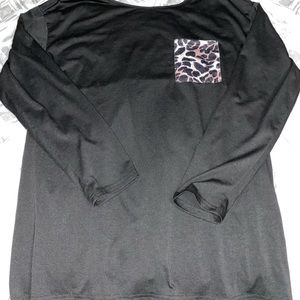 Keyhole Cross Back Spliced Top